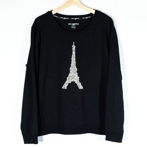 Karl Lagerfeld Eiffel Tower Sweater Pearls
